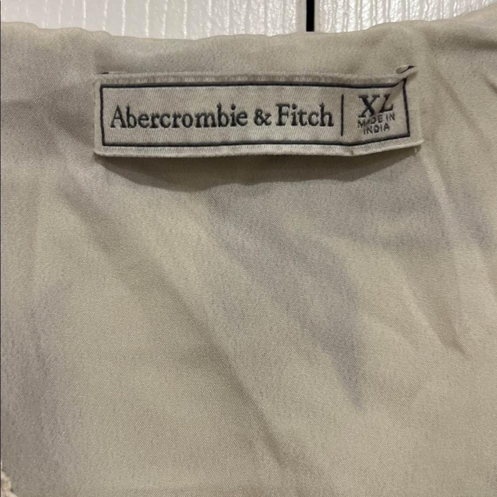 Abercrombie & Fitch Floral V-Neck Bohemian Mini Dress Womens Size XL - Picture 6 of 8